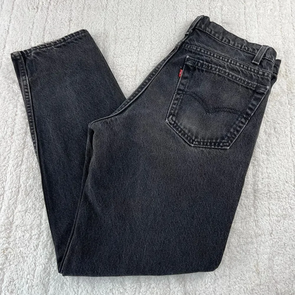 Levi's Black Vintage Jeans Size 32X29 USA Made Tapered leg